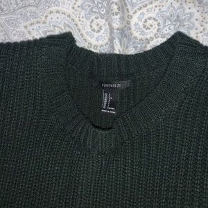 f21 cropped sweater